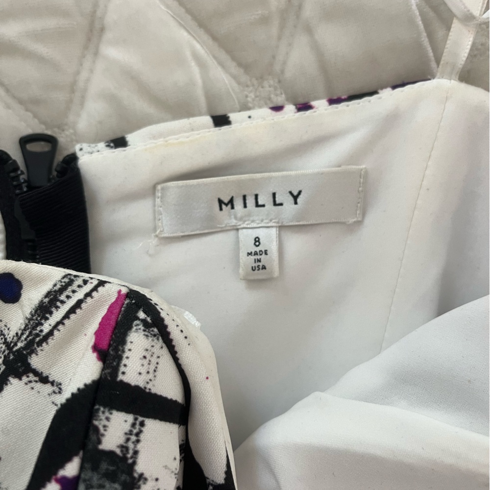 Milly Strapless Jumpsuit Paint Splatter Print - image 5